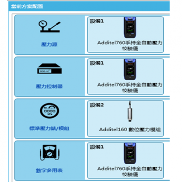 Acal 自動化壓力儀校管理軟體